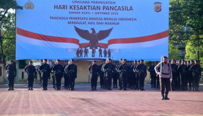 Kapolda Aceh Pimpin Upacara Hari Kesaktian Pancasila