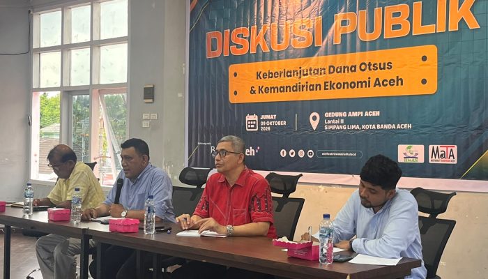 MaTA Kritik Pengelolaan Dana Otsus Aceh, Minta Evaluasi