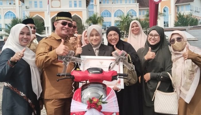 Raisya Juara MTQ Nasional, Pemkab Aceh Utara Beri Motor